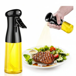 Oil Sprayer for Cooking, 210ml Glass Oil Dispenser Bottle Spray Mister